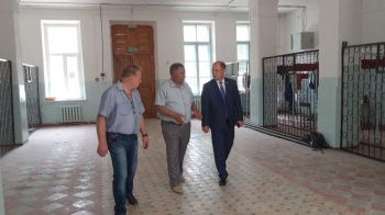 Председатель Думы осмотрел ход выполняемых работ  в школе № 1 города Георгиевска