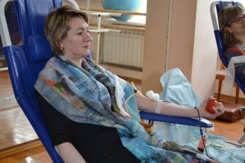Георгиевцы приняли участие в акции по сдаче донорской крови