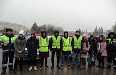 «Студенческий десант» принял участие в работе сотрудников полиции Георгиевского городского округа