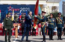 Ставрополью на вечное хранение передали боевое знамя 320-й Енакиевской дивизии