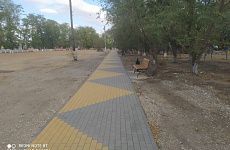 В поселке Новоульяновском благоустроили пешеходную зону